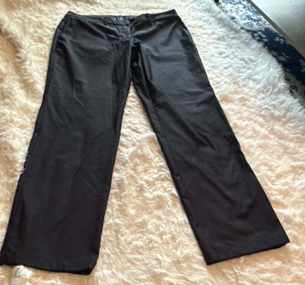 Nike Dri-FIT Women's‎ Black Straight Leg Golf Trousers